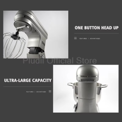10L Stand Mixer 8 Speed Settings Stainless Steel Electric Kitchen Blender 2000W Powerful Mixer Home Appliance for Baking Dough