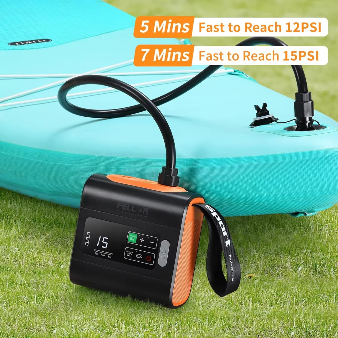 WESTTUNE Outdoor Wireless Air Pump Portable Electric MINI Inflatable Pumps with Inflatable Deflate for Beds Mats Swimming Ring