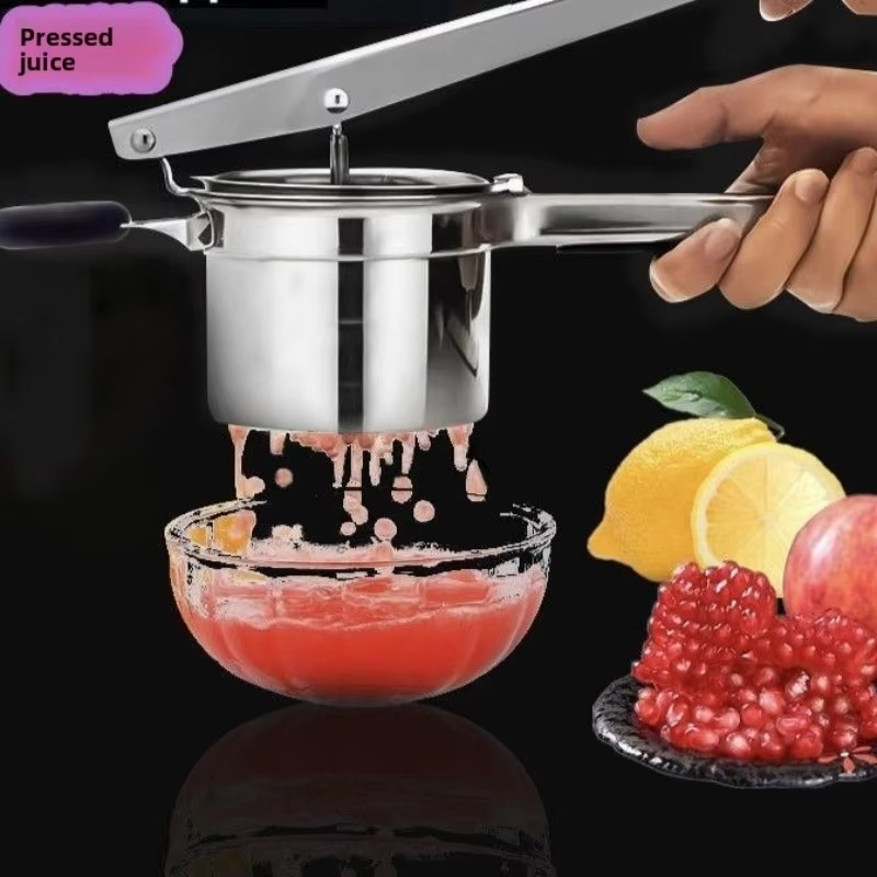 Manual Juicer, German 304 Stainless Steel Fruit Lemon Juicer, Vegetable Stuffing Squeezer, Potato Mud Press Artifact