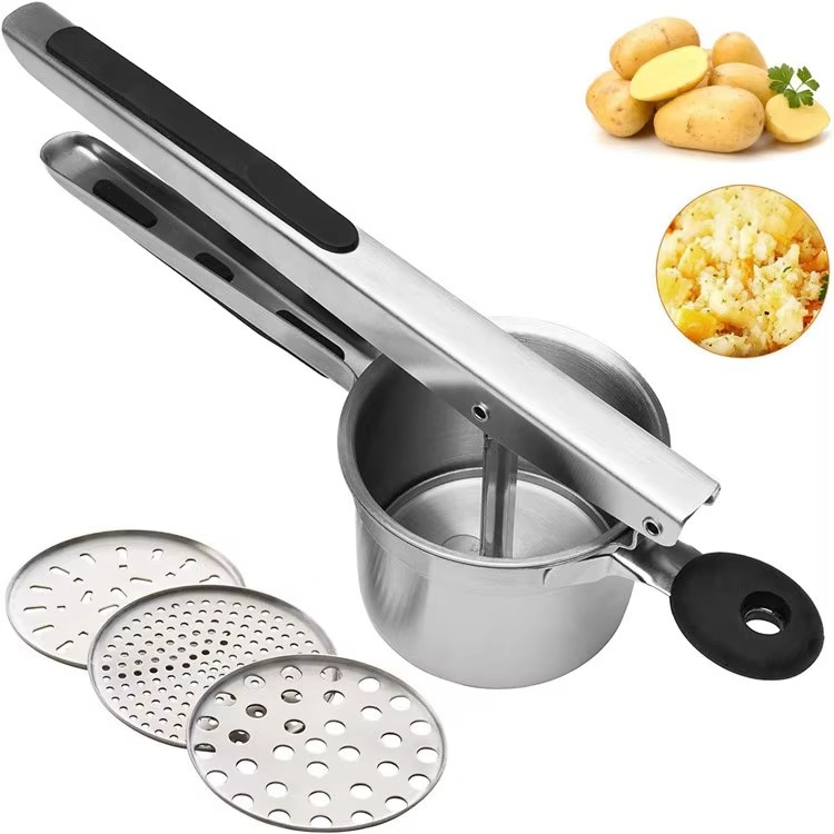Manual Juicer, German 304 Stainless Steel Fruit Lemon Juicer, Vegetable Stuffing Squeezer, Potato Mud Press Artifact