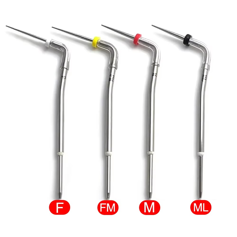 4Pcs Dental Endo Obturation System Gutta Percha Pen Heated Tips Root Canal Tips Dentist Hot Melt Filling Heating Pin Tips Tool