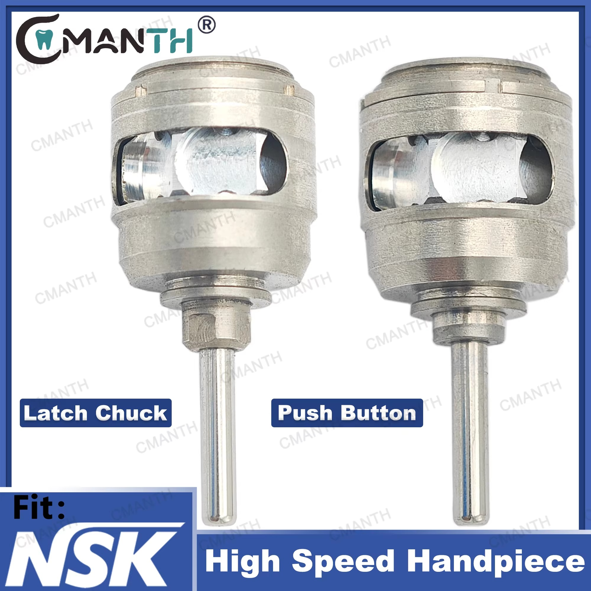Dental Turbine Cartridge Air Rotor Fit NSK Pana-Max2 M4 / Max2R High Speed Handpiece Latch Chuck / Push Button Accessories