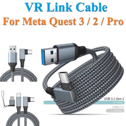 For Meta Quest 3/3S 3.0 Link Cable VR High Speed Stable Data Transmission Connection Charging Cable For Quest 2 pro