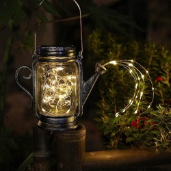 DIY Frosted Glass Jar Elf Lamp – Fairy Light Decorative Jar for Home & Garden