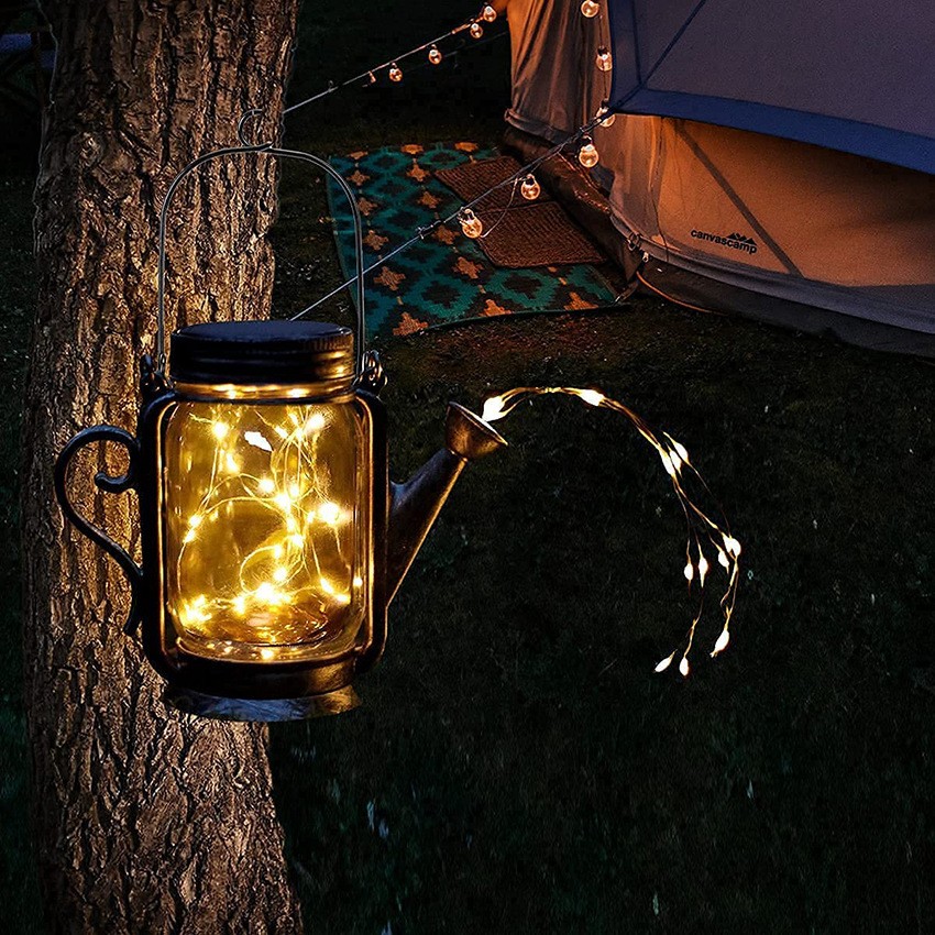 DIY Frosted Glass Jar Elf Lamp – Fairy Light Decorative Jar for Home & Garden