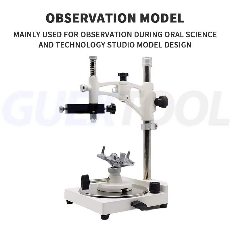 Dental Lab Equipment Parallelometer Square Base Surveyor Visualizer Lab Parallel Surveyor With Tools And Handpiece Holder Square