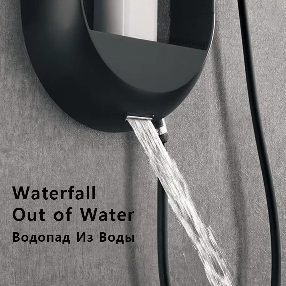 Donuts Shower System High Quality Wall-mounted Shower Panel Rainfall Rain Waterfall Hot and Cold Mixer Shower Faucet