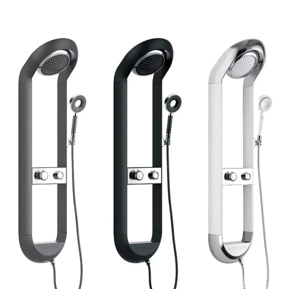 Donuts Shower System High Quality Wall-mounted Shower Panel Rainfall Rain Waterfall Hot and Cold Mixer Shower Faucet