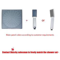 Factory direct sales ceiling shower faucet set rainwater mixer system luxury handheld head
