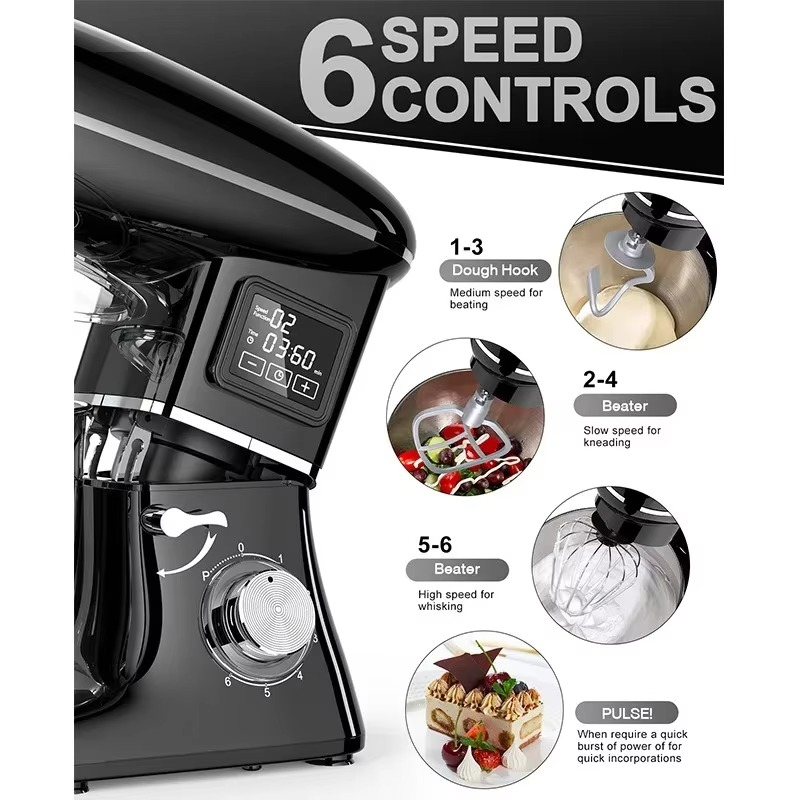 Powerful Stand Mixer Electric Blender Household Automatic Timing Hair Noodles Flour-Mixing Machine Commercial stand mixer