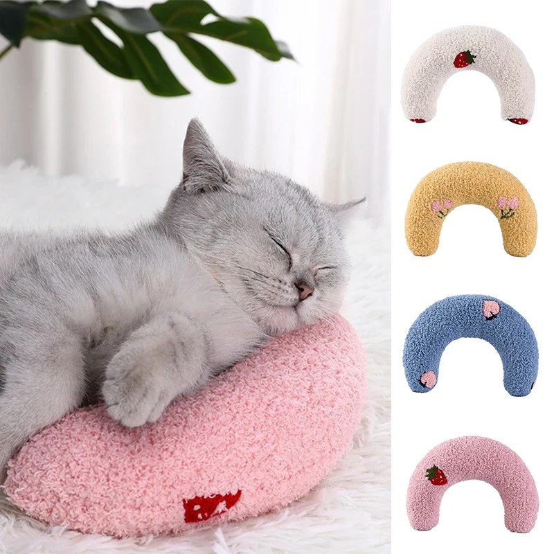 Little Pillow for Cats and Dogs | Fashionable U-Shaped Neck Support for Pets