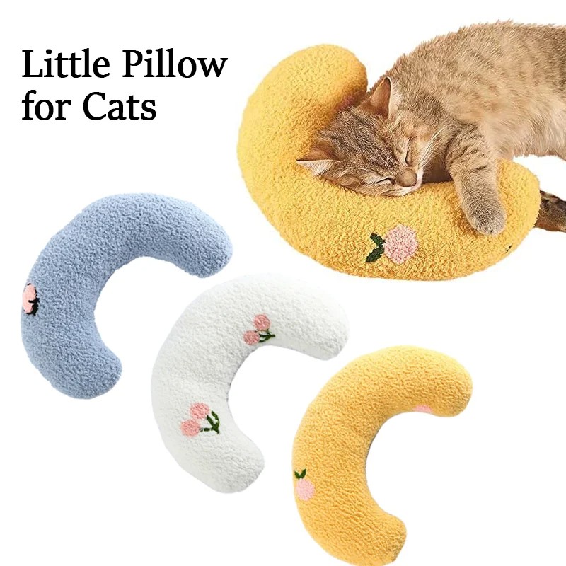 Little Pillow for Cats and Dogs | Fashionable U-Shaped Neck Support for Pets
