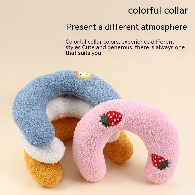 Little Pillow for Cats and Dogs | Fashionable U-Shaped Neck Support for Pets