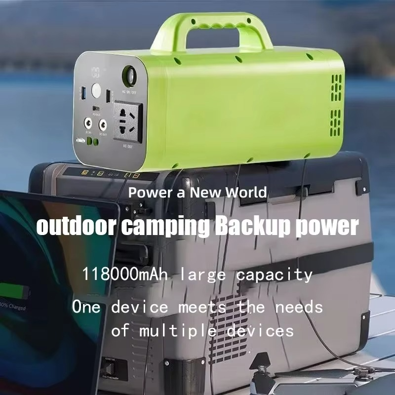 500W Portable Power Station 80000mAh 220V Lifepo4 Battery for Solar Generator UPS Camping RV Trip Energy Storage Supply LED