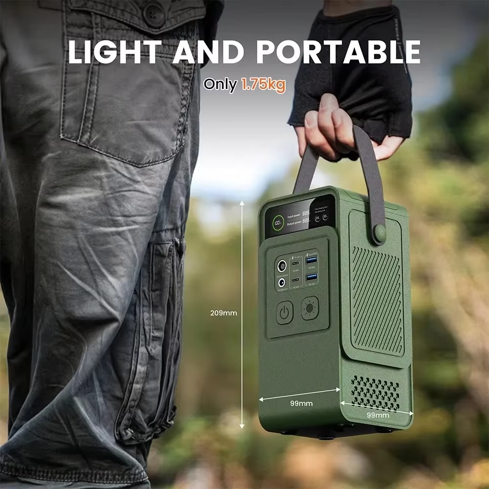 60000mAh 200W 192Wh Camping Power Station Power Bank LiFePo4 Portable Charger Battery Outdoor Solar Generator USB Port Supply