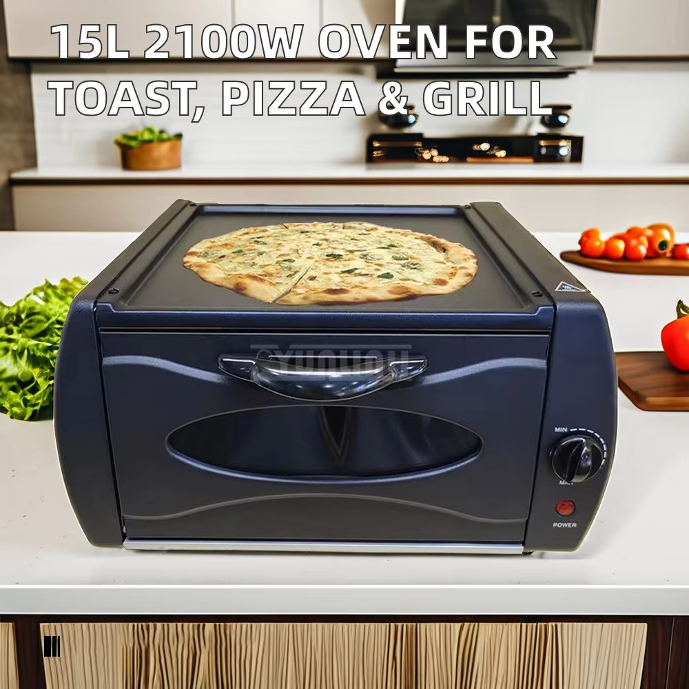 15L Large Capacity Oven Toaster Electric Pancake Grill Pizza Bread Baking Machine Household Visual Cooking Appliance
