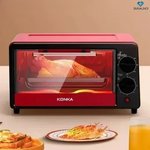 New Mini 12L Automatic Cooking Oven - Multifunctional for Pizza, Cake Baking. Electric Mini Oven, Ideal Kitchen Utensil