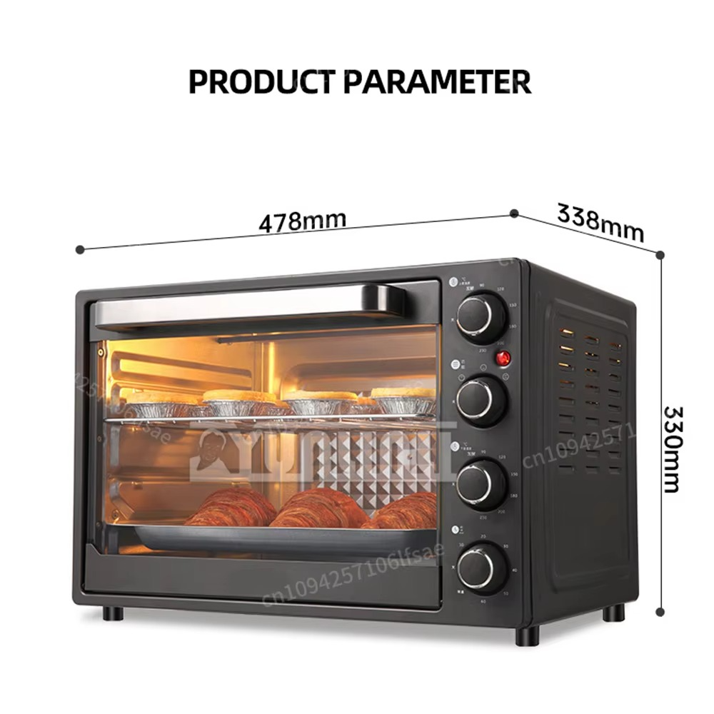 40L Electric Oven Multifunctional Large Capacity Electric Oven Four Layer Electric Oven Breakfast Machine