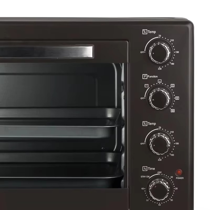 Deluxe Stainless Steel 2400W Electric Oven Large Capacity Toaster Pizza Oven Multifunctional 38L 48L 56L Electric Oven