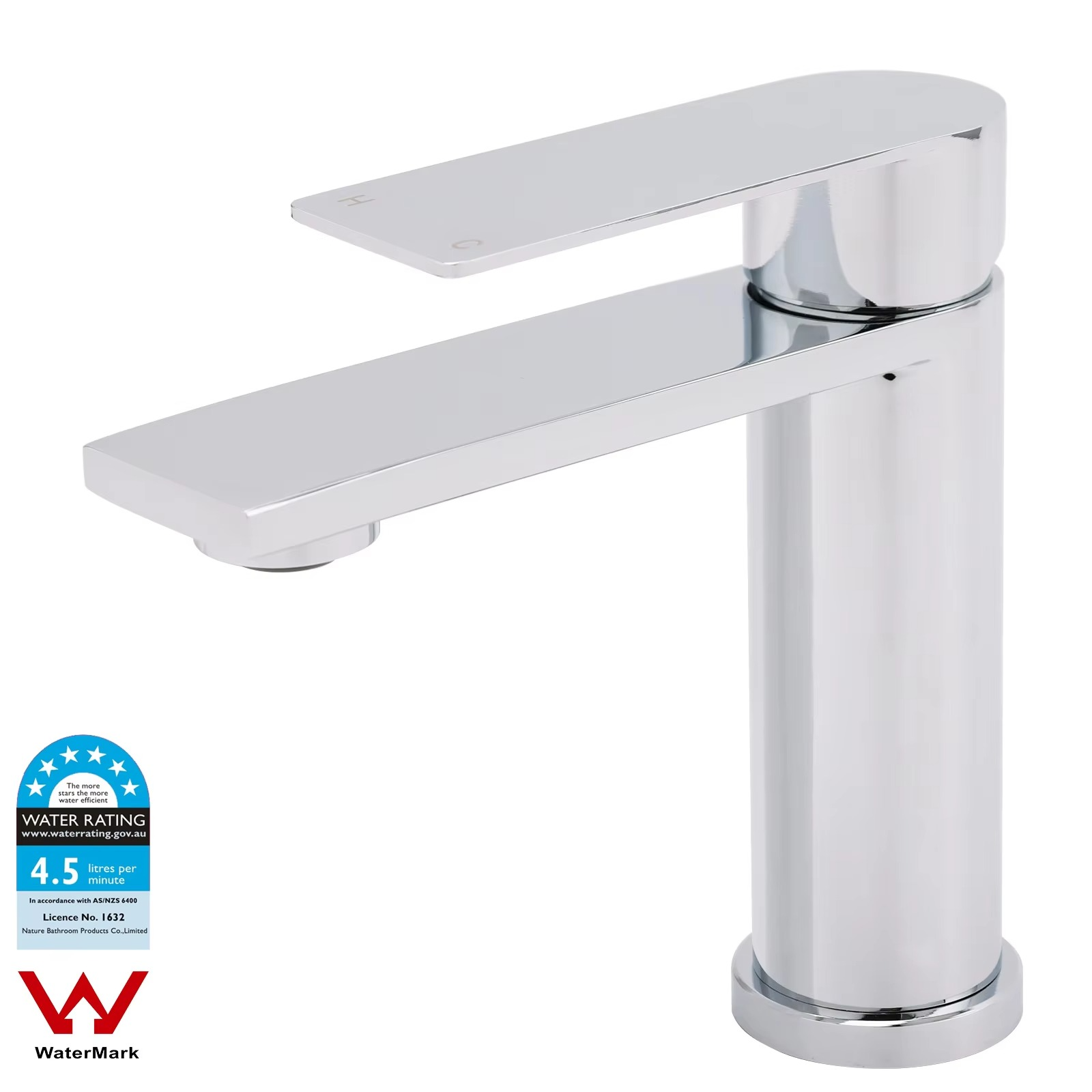 **Sydney Stock** KYLINS Chrome Basin Mixer Tap Bathroom Sink Taps Vanity Counter Top Faucet Round WaterMark Wels