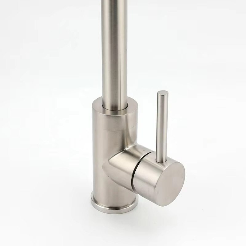 KYLINS WELS Tall Tapware 360° Swivel mixer Bathroom Faucets Brushed Nickel Round Kitchen Sink Tap Laundry Basin Mixer Faucet