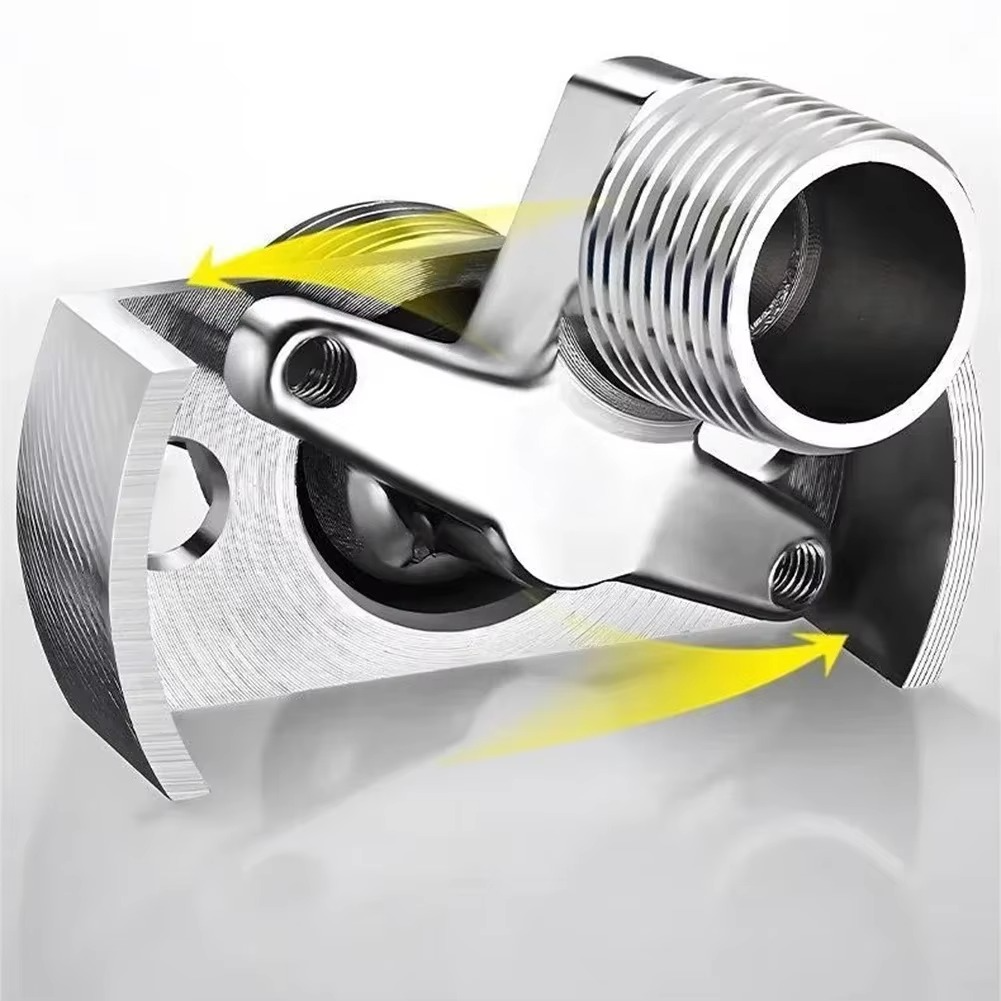 40° Adjustable Wall Mounted Faucet Angled Curved Foot Eccentric Screw Corner Tap Adapter Bathroom Kitchens Fixture