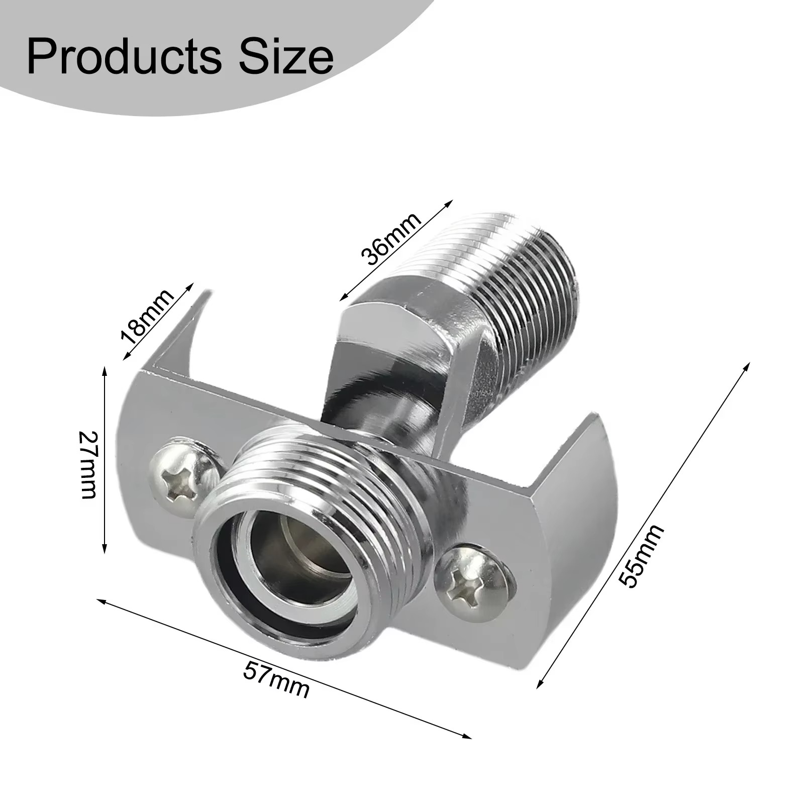 40° Adjustable Wall Mounted Faucet Angled Curved Foot Eccentric Screw Corner Tap Adapter Bathroom Kitchens Fixture