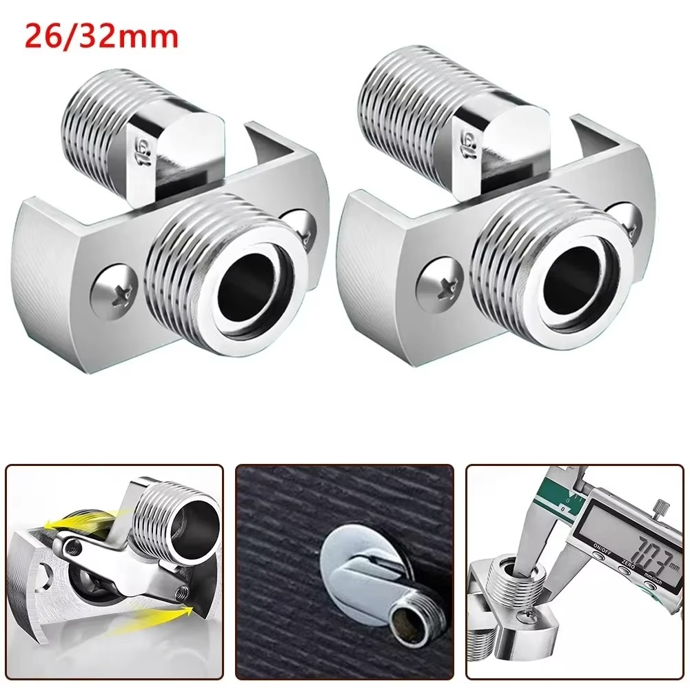 40° Adjustable Wall Mounted Faucet Angled Curved Foot Eccentric Screw Corner Tap Adapter Bathroom Kitchens Fixture