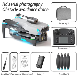 New M107 Brushless Profissional Drone 8K HD Camera With Screen Controlled Obstacle Avoidance Optical Flow Electric RC Dron Toys