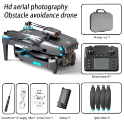New M107 Brushless Profissional Drone 8K HD Camera With Screen Controlled Obstacle Avoidance Optical Flow Electric RC Dron Toys