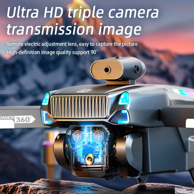 New M107 Brushless Profissional Drone 8K HD Camera With Screen Controlled Obstacle Avoidance Optical Flow Electric RC Dron Toys