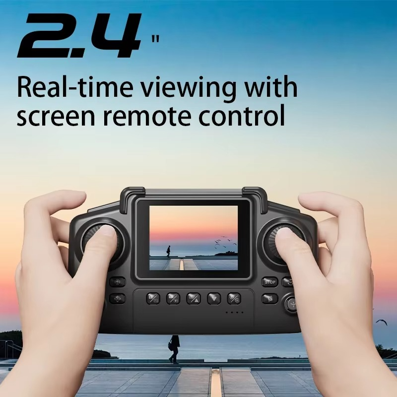 2025 New E88 Air Screen Controlled Lighting Mini Drone 4K Dual Camera Optical Flow Remote Control Aircraft By KBDFA Tech