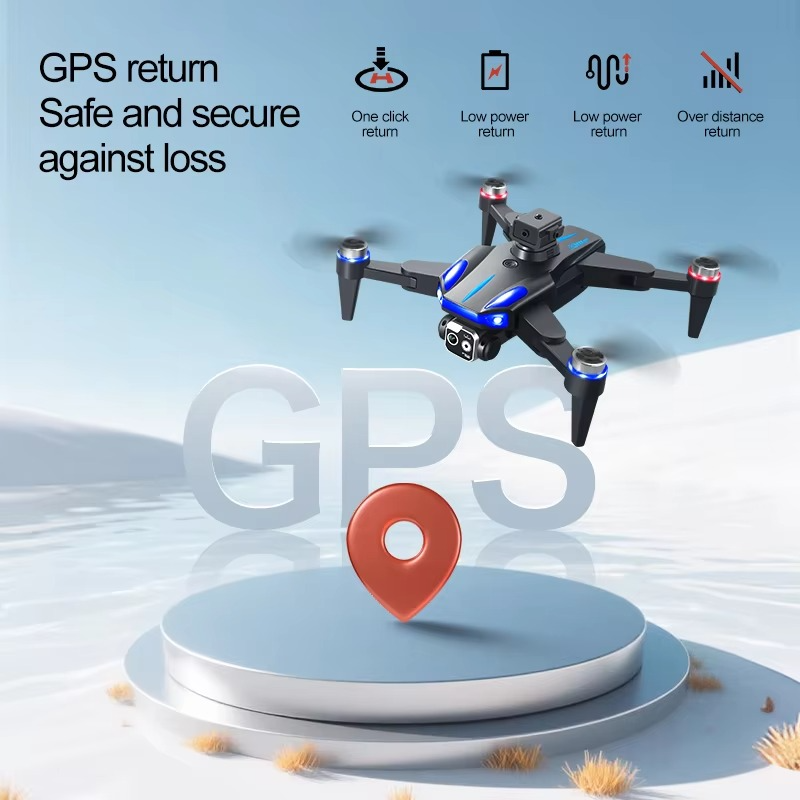 K911 Professional 8K RC Quadcopter Drone with GPS FPV, 4K Camera, 4.5-inch Screen, Remote-Controlled Toys, Obstacle Avoidance, A