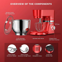 5.5/6.2l Dough Kitchen Appliances Blenders And Juicers Cake Aid Planetary Stand Mixer Food Mixers Batedeira