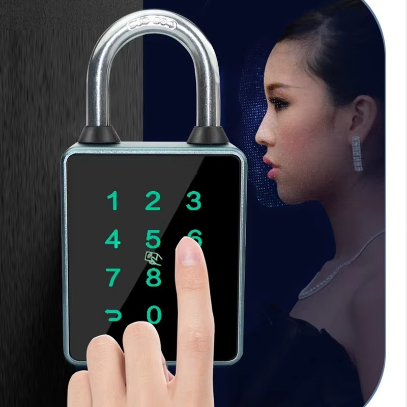 TTLock Password Bluetooth Padlock Touch Screen RFID IC Card Key Home Security Waterproof Cabinet Electronic Bag Luggage Padlock