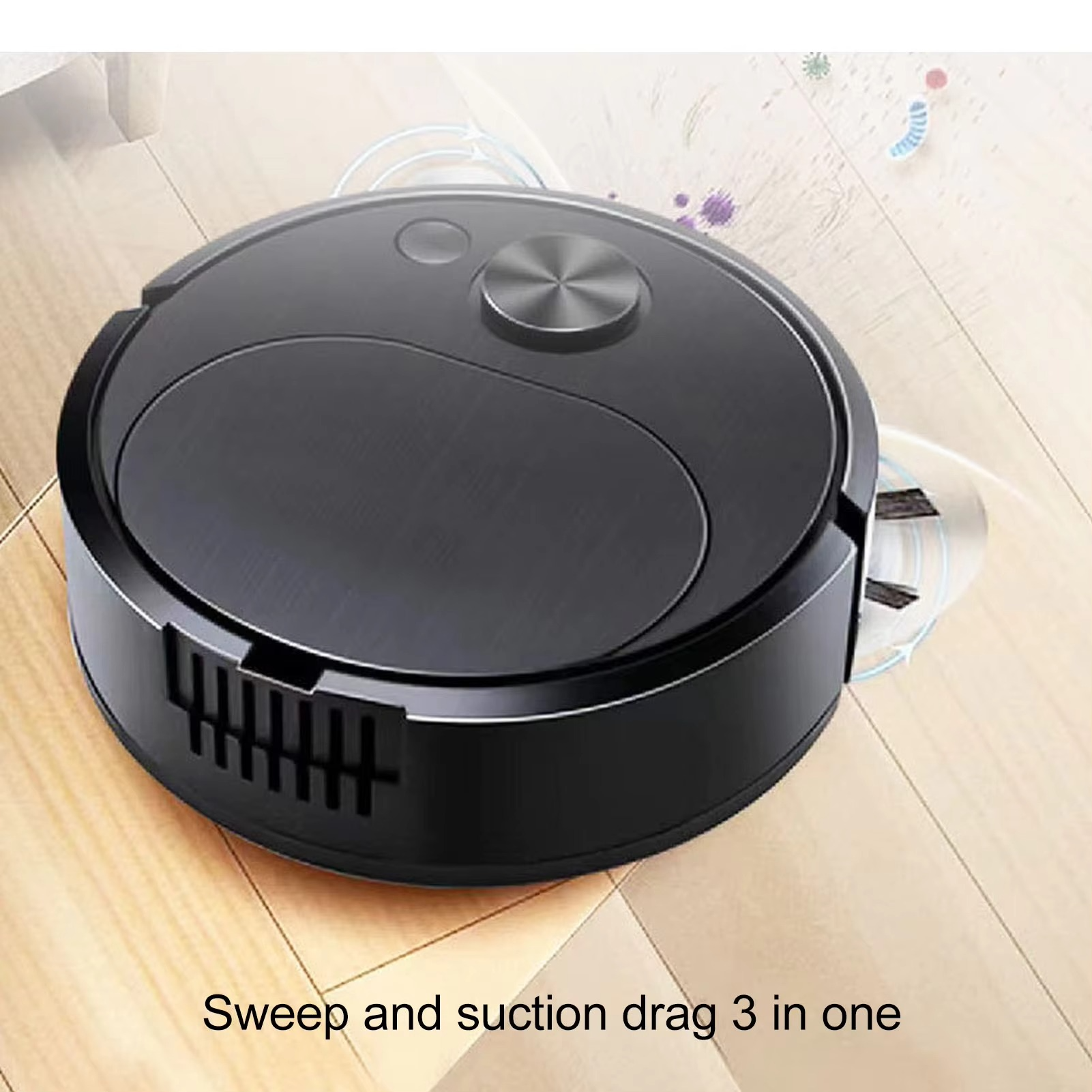3In1 Intelligent Sweeping Robot Vacuum Cleaner Low Noise Floor Sweeper Rechargeable Automatic Home Office Vacuum Carpet Cleane
