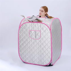 Black Sauna Cabin With Relax Sauna Portable Steam Sauna 2.2L 1000W Steam Generator Weight Loss Home Sauna SPA