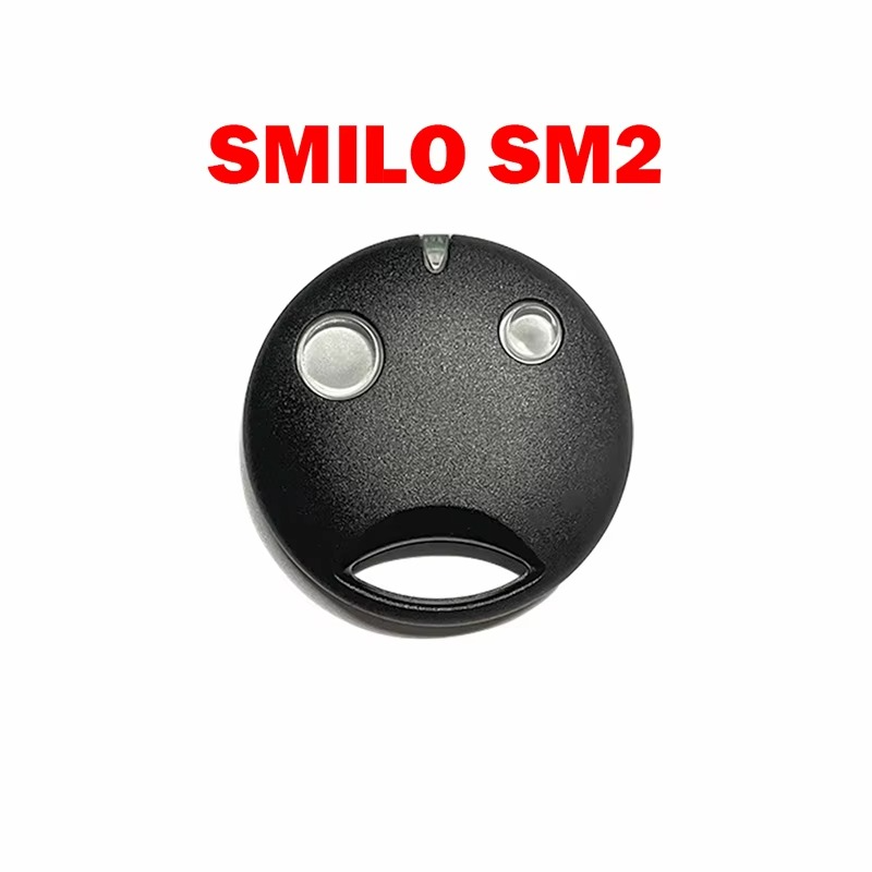 2PCS Garage Command SMILO SM2 Garage Door Opener Keychain / Gate Remote Control 2 Buttons 433.92MHz