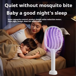 2 in 1 electric mosquito killer mosquito lamp with violet light mosquito trapping USB rechargeable portable mosquito killer