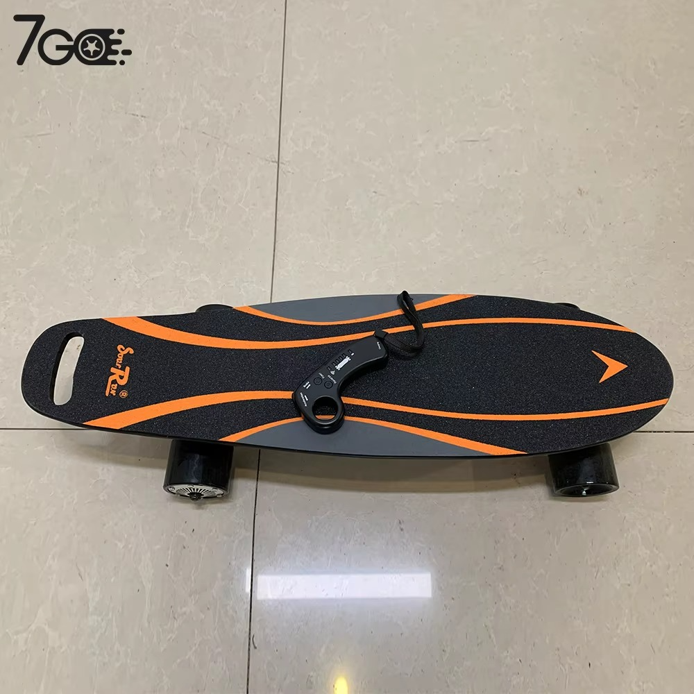 Warehouse Newest model colorful electric skateboard for sale Four-Wheel 300w Motor remote control Electric Skateboard