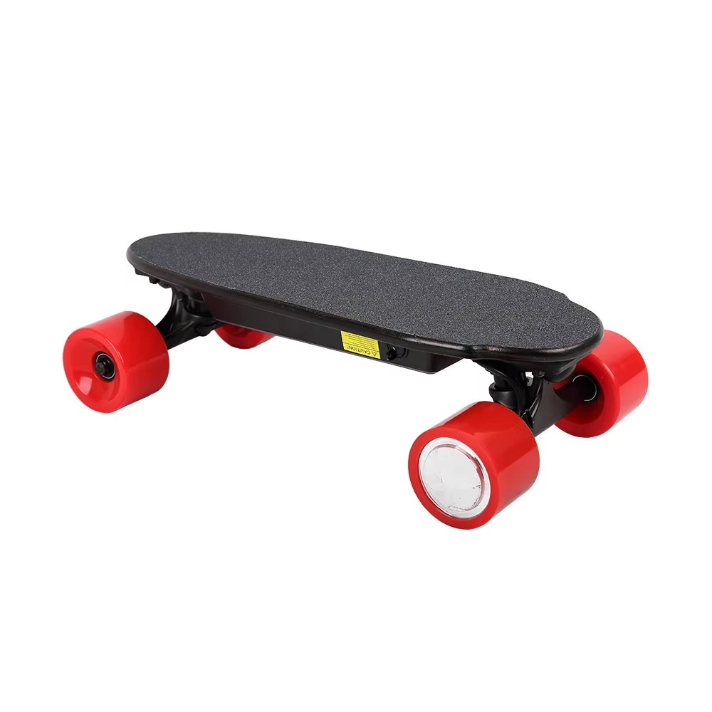 NEW Portable Wireless Remote Control Mini Four Wheels Electric Skateboard Dual Hub Motor Backpack Skateboard