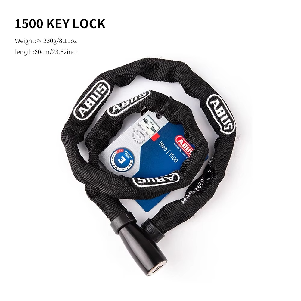 ABUS bicycle lock mountain road bicycle lock chain lock portable mini lock children's bicycle lock anti-theft universal lock