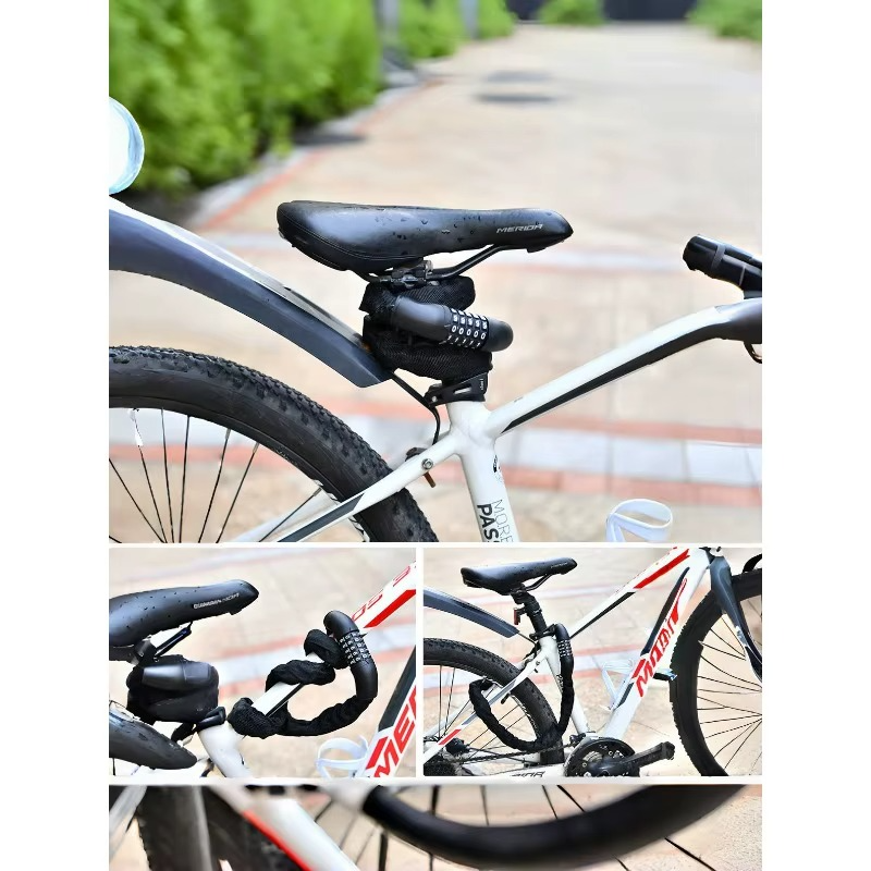 Motorcycle electric car combination lock chain lock bicycle anti-theft lock portable chain lock mountain bike bicycle locks