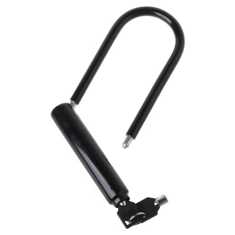 1Set Bicycle U Lock Portables Mini Bike Wheel Lock with Key Anti-theft Safety Motorcycle Scooter Cycling Bicycle Accessories