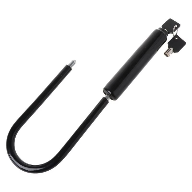 1Set Bicycle U Lock Portables Mini Bike Wheel Lock with Key Anti-theft Safety Motorcycle Scooter Cycling Bicycle Accessories