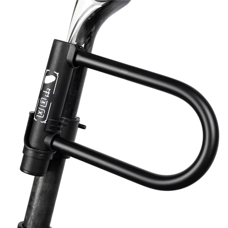 WEST BIKING Bicycle U Lock Anti-theft MTB Road Mountain Bike Lock Bicycle Accessories U-Locks Cycling Steel Security Bike Locks