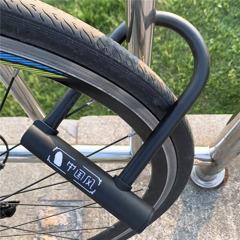 WEST BIKING Bicycle U Lock Anti-theft MTB Road Mountain Bike Lock Bicycle Accessories U-Locks Cycling Steel Security Bike Locks