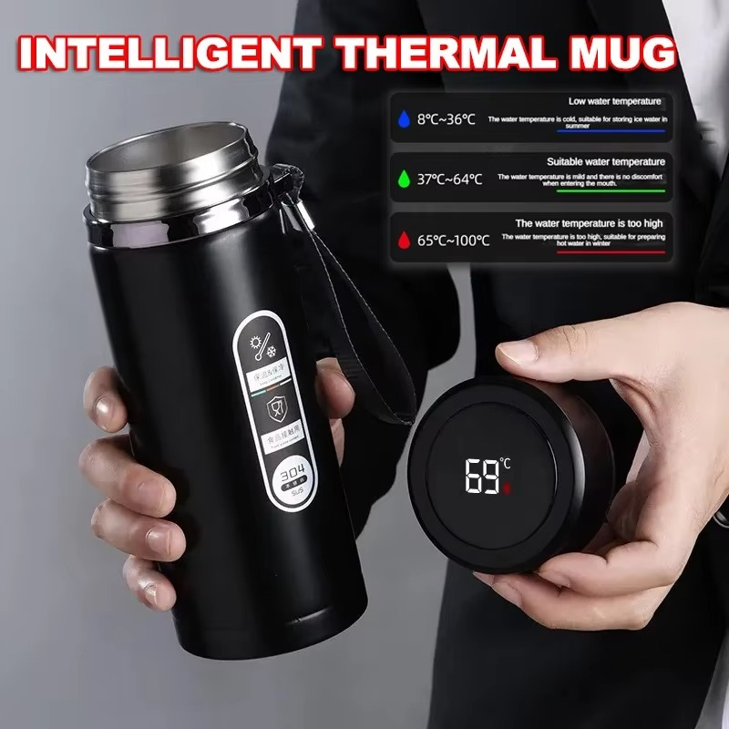 800ML-1L High Capacity Thermos Mug Tumbler Insulated Water Bottle Portable Vacuum Flask For Office Tea Mugs thermos bottle