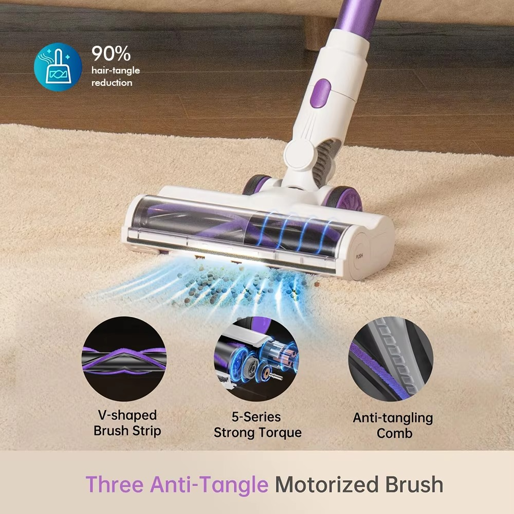 Armo V12 Handheld Vacuum Cleaner 500W Powerful 6 in 1 Wireless Vacuum Cleaner Smart Home Car Mite Dust Cordless Vacuum Cleaner