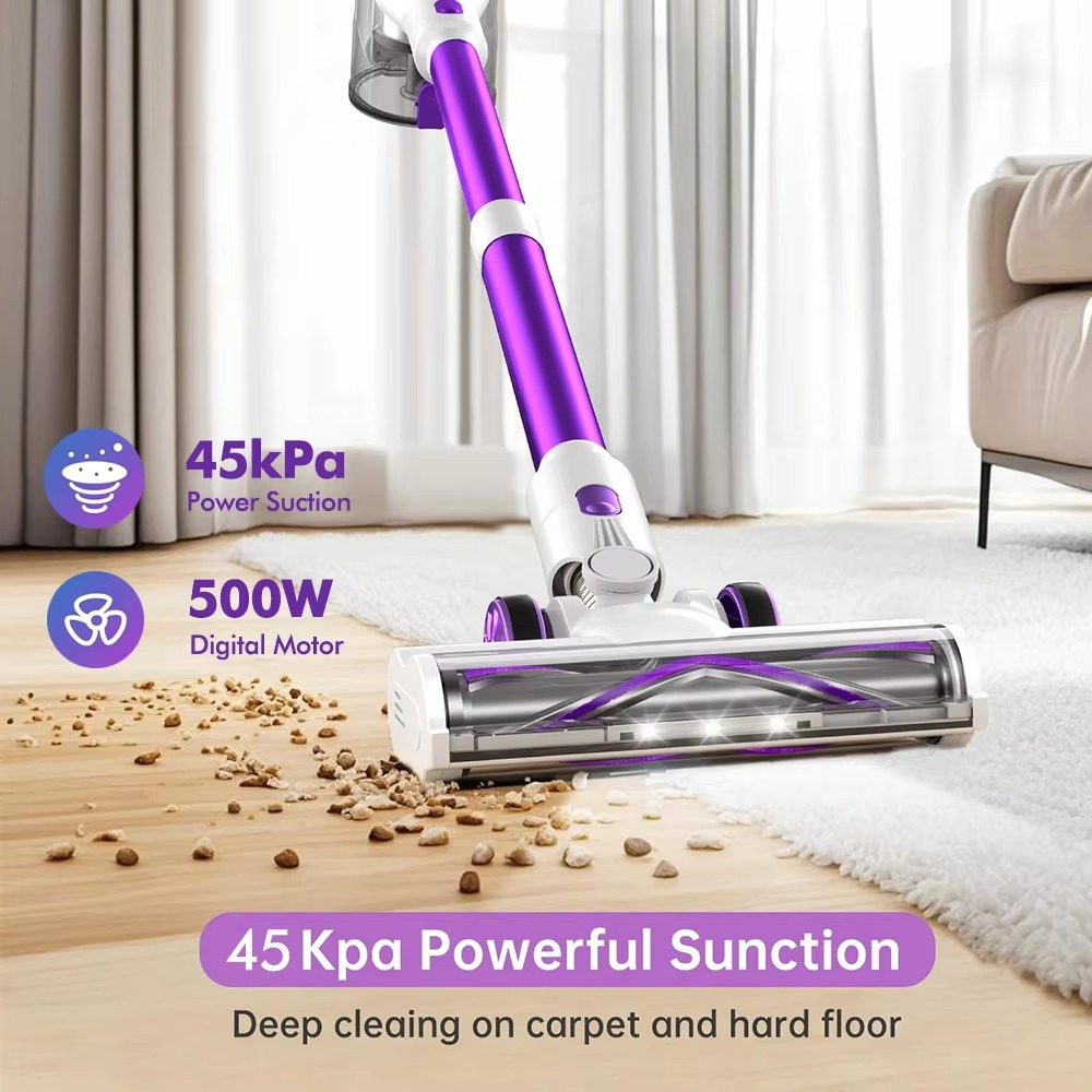Armo V12 Handheld Vacuum Cleaner 500W Powerful 6 in 1 Wireless Vacuum Cleaner Smart Home Car Mite Dust Cordless Vacuum Cleaner